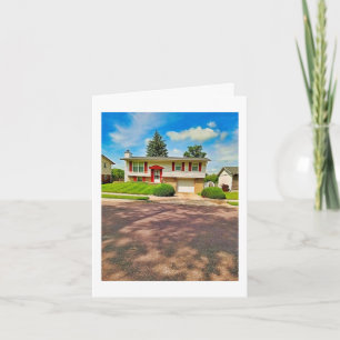 Mom's house 41 years. card