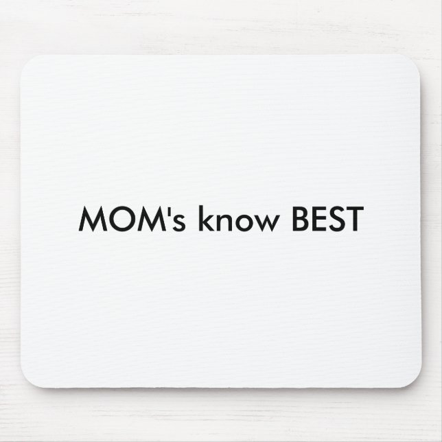 MOM's know BEST Mouse Mat (Front)