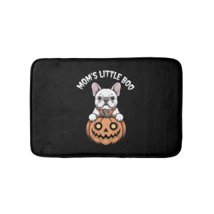 Mom's Little Boo French Bulldog Hallowen Bath Mat
