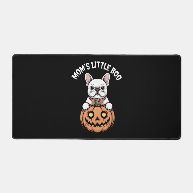 Mom's Little Boo French Bulldog Hallowen Desk Mat (Front)