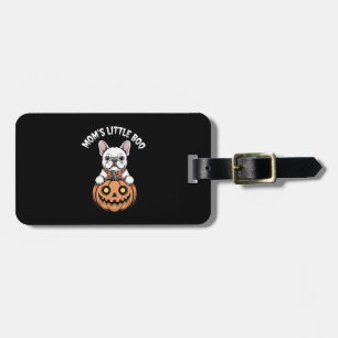 Mom's Little Boo French Bulldog Hallowen Luggage Tag