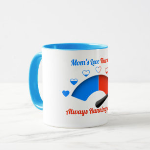 Mom's Love Thermometer Heart Gauge Coffee Mug