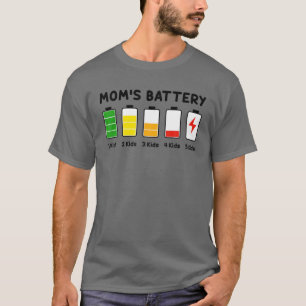 Mom's Low Battery Funny Mother's Day T-Shirt