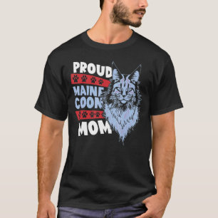 Moms Mother's Day Cat  Proud Maine Coon Mama T-Shirt