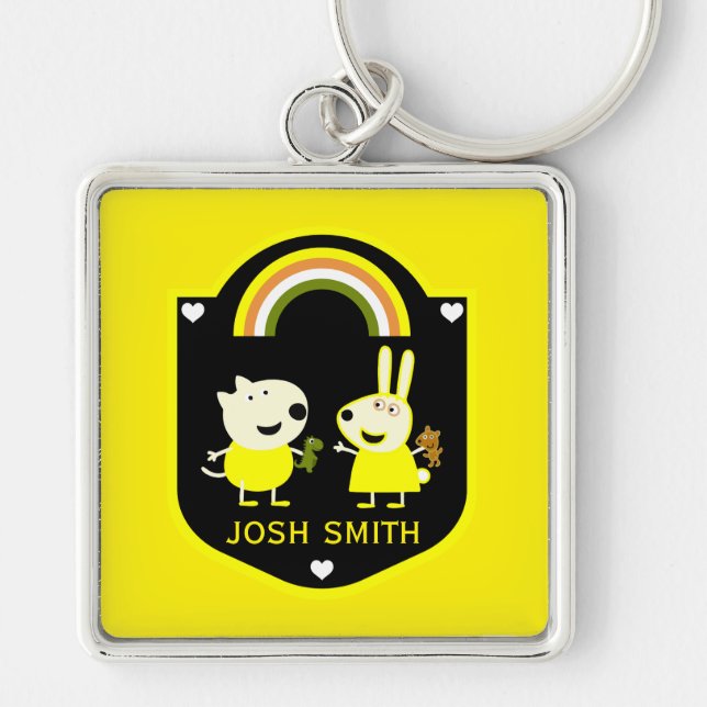 Moms Of Fraternal Twins Key Ring (Front)