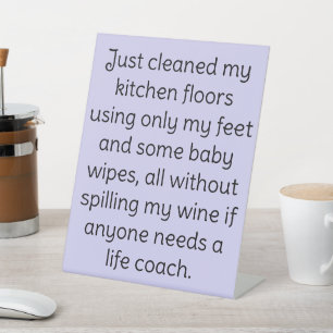 Mom's Pedestal Desk Sign