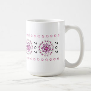 MOM'S PINK BLING COFFEE MUG