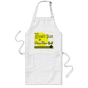 Moms Taxi and Drive-Thru Grill BBQ Apron