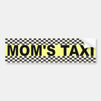 MOM'S TAXI BUMPER STICKER