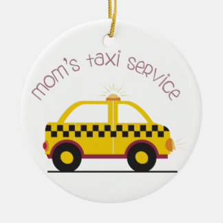 Moms Taxi Service Ceramic Tree Decoration
