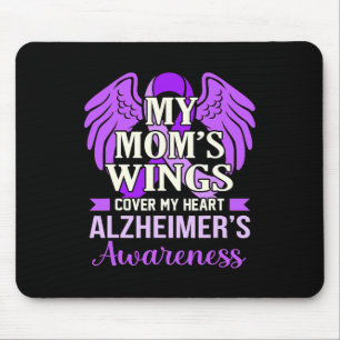 Mom's Wings Cover My Heart Alzheimer's Awareness G Mouse Mat