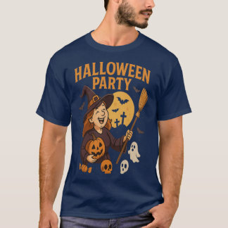 Momster Bash Cute Halloween Witch Party Vibes for  T-Shirt