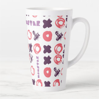 Momster brand kit tik-tak-toe latte mug