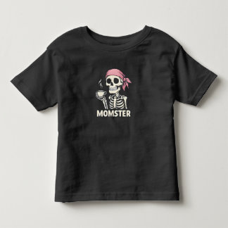 Momster - Cool Skeleton Mom Toddler T-Shirt