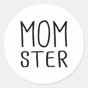Momster Couples Halloween Costume Shirt Classic Round Sticker