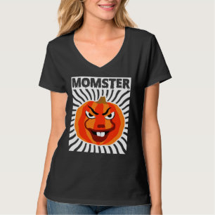 🎃 Momster Funny Pumpkin Halloween Spooky Mama T-Shirt