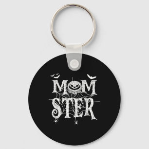 Momster Funy Halloween For Mum Monster Pumpkin Mum Key Ring