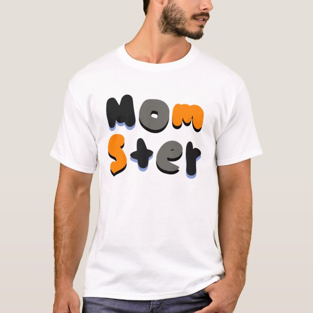 Momster Groovy Bubble Lettering T-Shirt (Front)