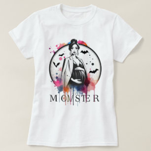 Momster Halloween Baby Announcement T-Shirt
