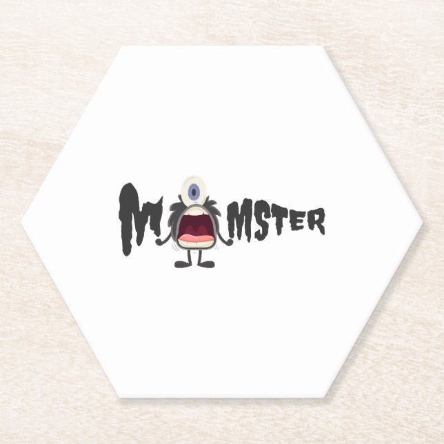 Momster Halloween   Paper Coaster (Front)