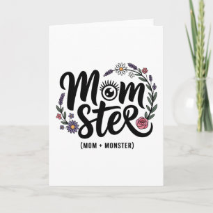Momster. (Mom + Monster)﻿ Holiday Card