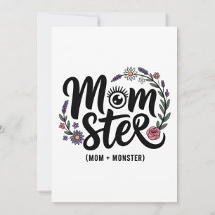 Momster. (Mom + Monster)﻿ Holiday Card