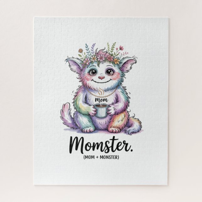Momster. (Mom + Monster) Jigsaw Puzzle (Vertical)