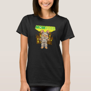 Momster Monster Mum Scary Halloween Mummy Creepy C T-Shirt