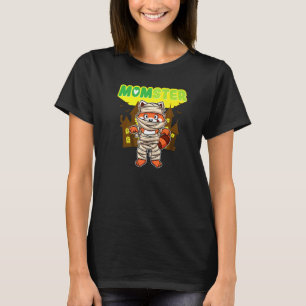 Momster Monster Mum Scary Halloween Mummy Creepy C T-Shirt