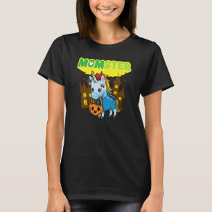 Momster Monster Mum Scary Halloween Mummy Creepy C T-Shirt