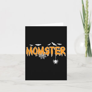 Momster Mum Mummy Matching Family Halloween Costum Card