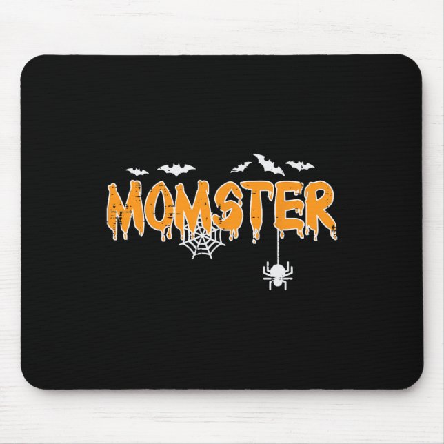 Momster Mum Mummy Matching Family Halloween Costum Mouse Mat (Front)