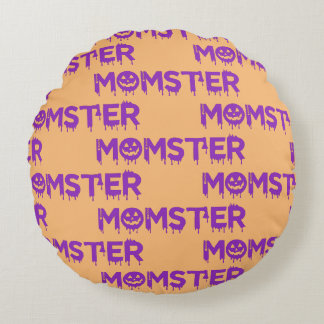 Momster Purple Version Round Cushion