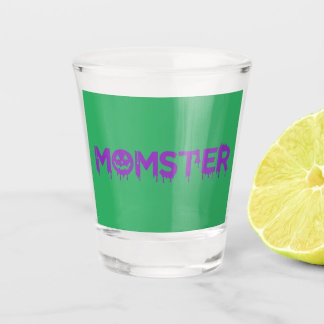 Momster Purple Version Shot Glass (Front)