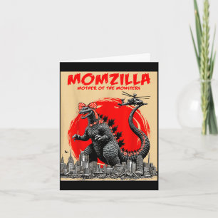 Momzilla mother of monsters retro vintage mama card