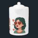 Mon Amour<br><div class="desc">This design offers a simple but French-style romantic way to say "my love" - "mon amour". It features an illustration of a woman with hearts and a customisable default "mon amour" text.</div>