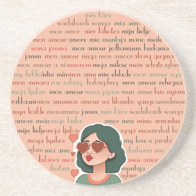 Mon Amour Coaster (Front)