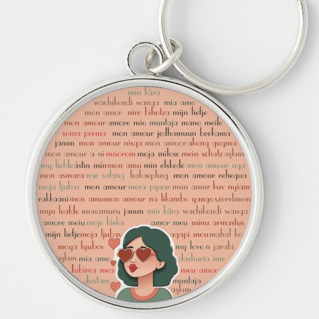 Mon Amour Key Ring (Front)