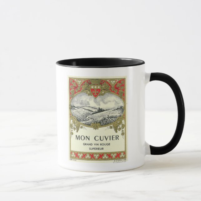 Mon Cuvier Wine LabelEurope Mug (Right)