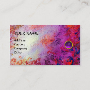 MON EMERALD AGATA , violet metallic pearl Business Card