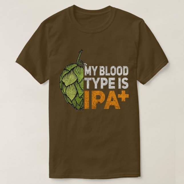 Mon groupe sanguin est IPA classique T-Shirt (Design Front)