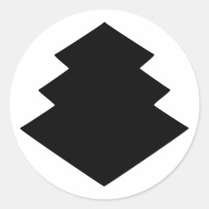 Mon ogasawara, Japan Classic Round Sticker