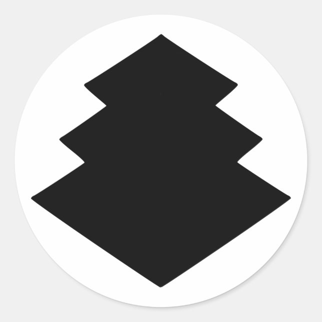 Mon ogasawara, Japan Classic Round Sticker (Front)