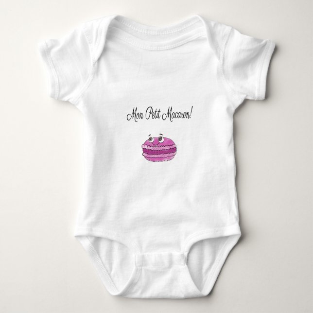 Mon Petit Macaron Baby Bodysuit (Front)