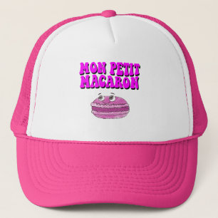 Mon Petit Macaron Retro Groovy Text Trucker Hat