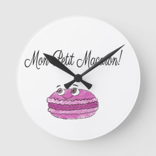 Mon Petit Macaron Round Clock