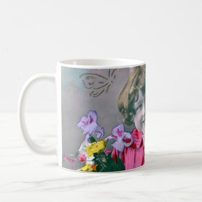 Mon petite coeur dans ce baiser  coffee mug (Left)