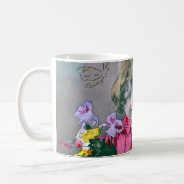 Mon petite coeur dans ce baiser  coffee mug (Left)