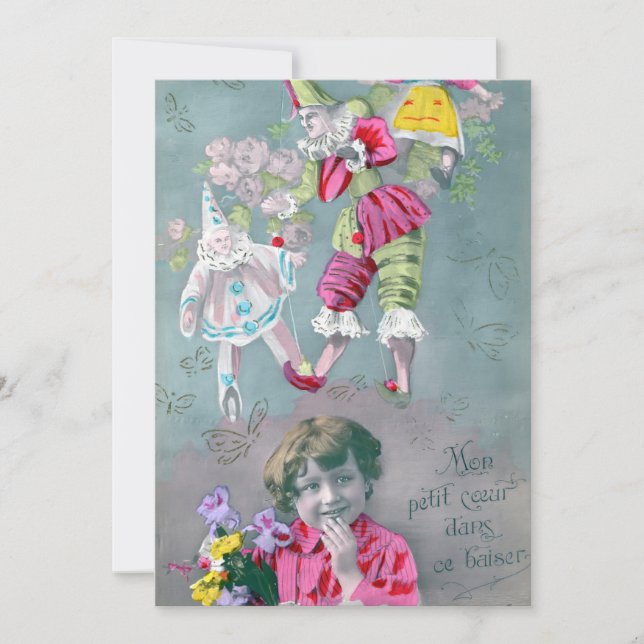 Mon petite coeur dans ce baiser  invitation (Front)