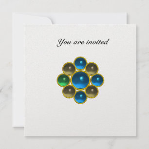 MON sapphire agate white ice Invitation